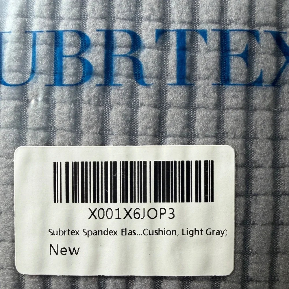 Subrtex Spandex Elastic Sofa Cushion Cover Light Gray Waffle Textured Slipcover